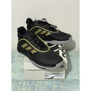 Size 10.5-Adidas Own the Game 3.0 Black Gold Metallic